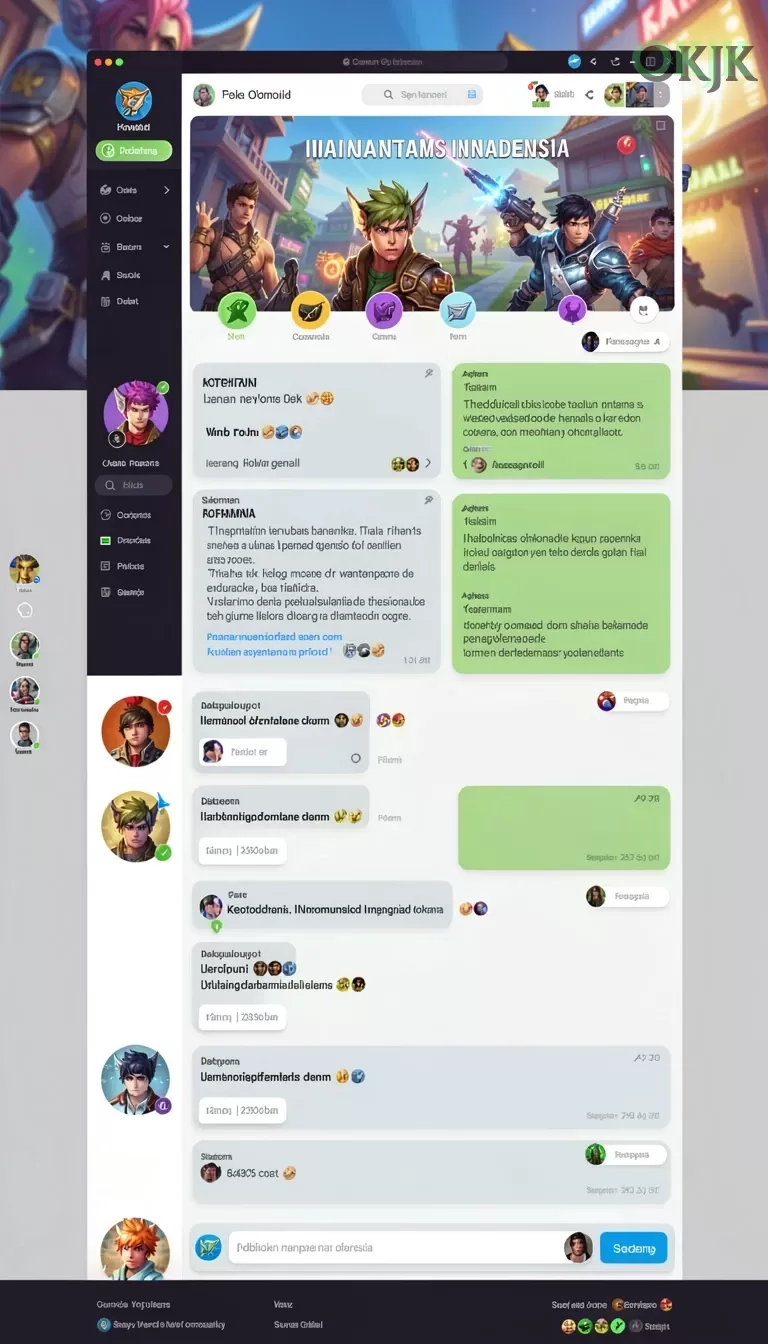 Galeri pratinjau visual okjk build APK resmi terbaru